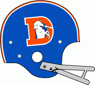 Denver Broncos 1968-1974 Helmet Logo t shirts iron on transfers